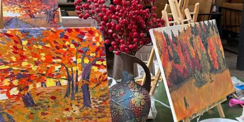 Art-party: осенние картины