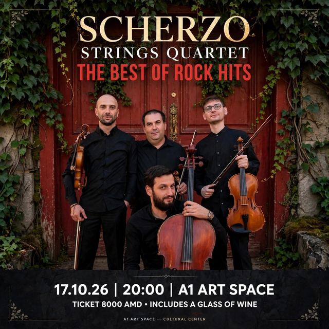 Афиша: SCHERZO STRING QUARTET представляет программу THE BEST OF ROCK HITS