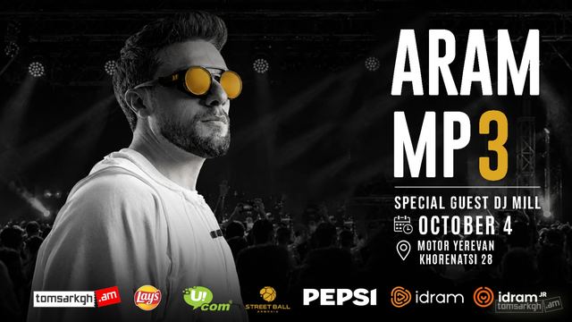 Афиша: Aram MP3 at Motor Yerevan
